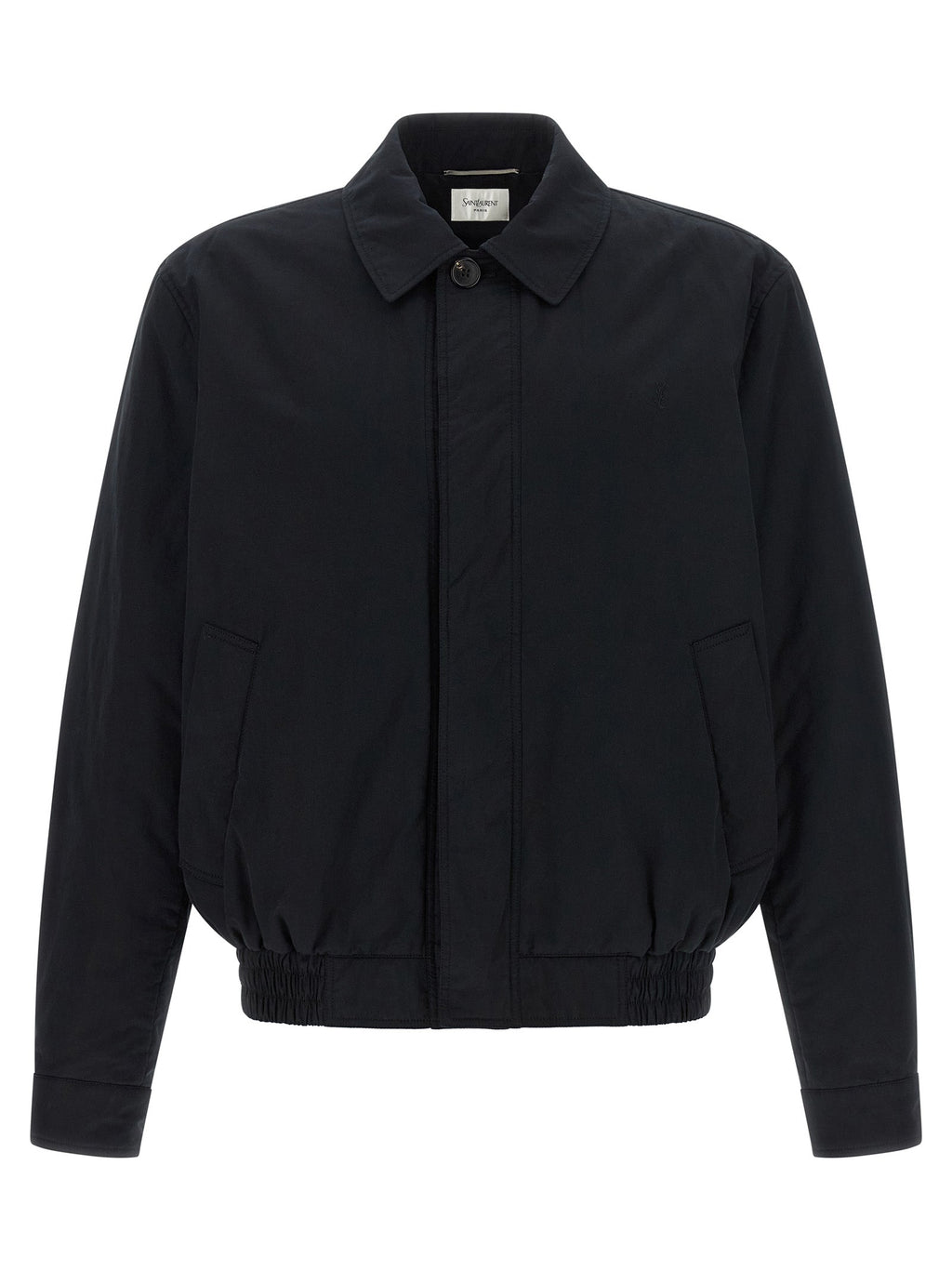 Saint Laurent Black Cotton Shell Jacket