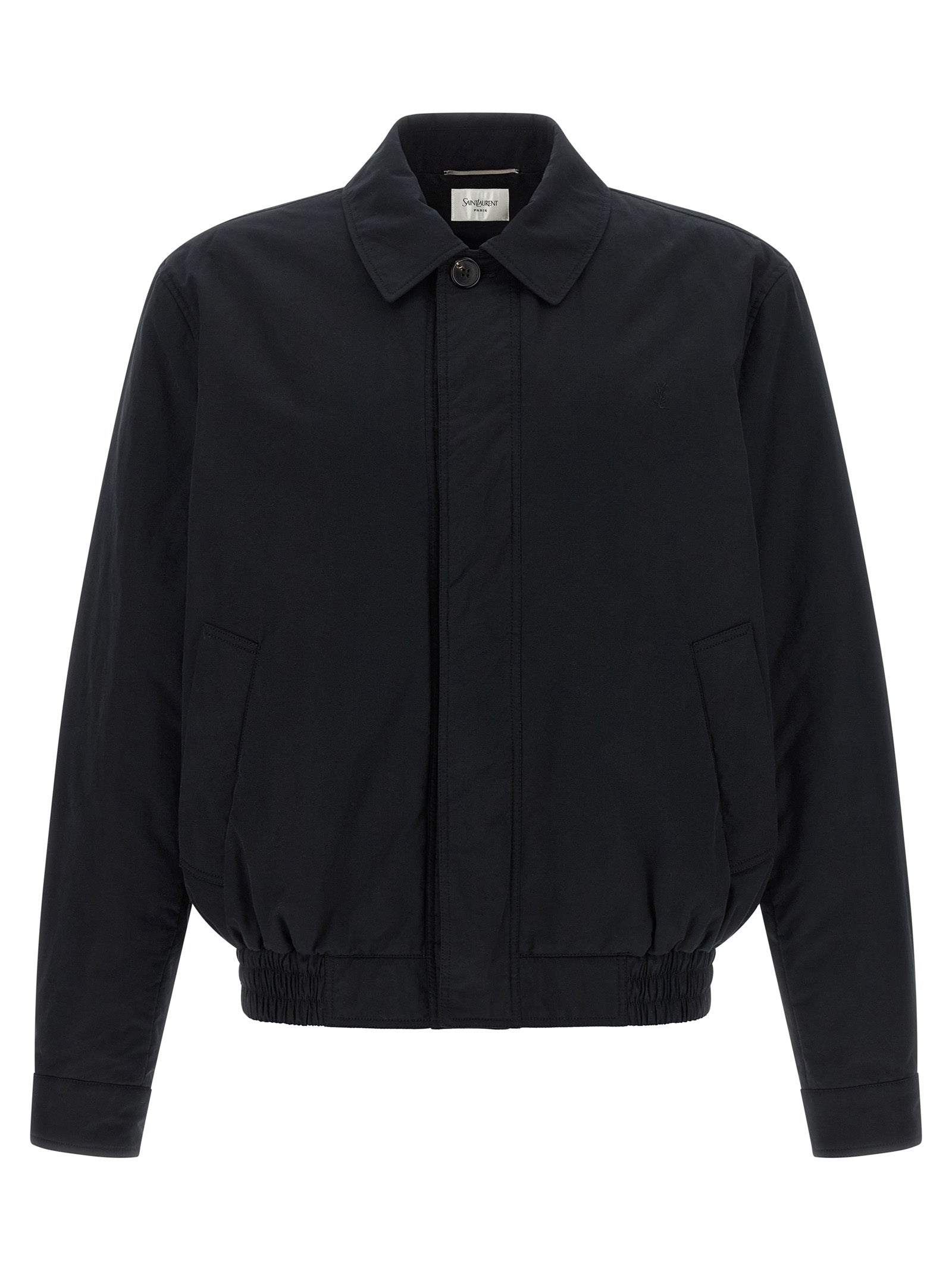 Saint Laurent Black Cotton Shell Jacket