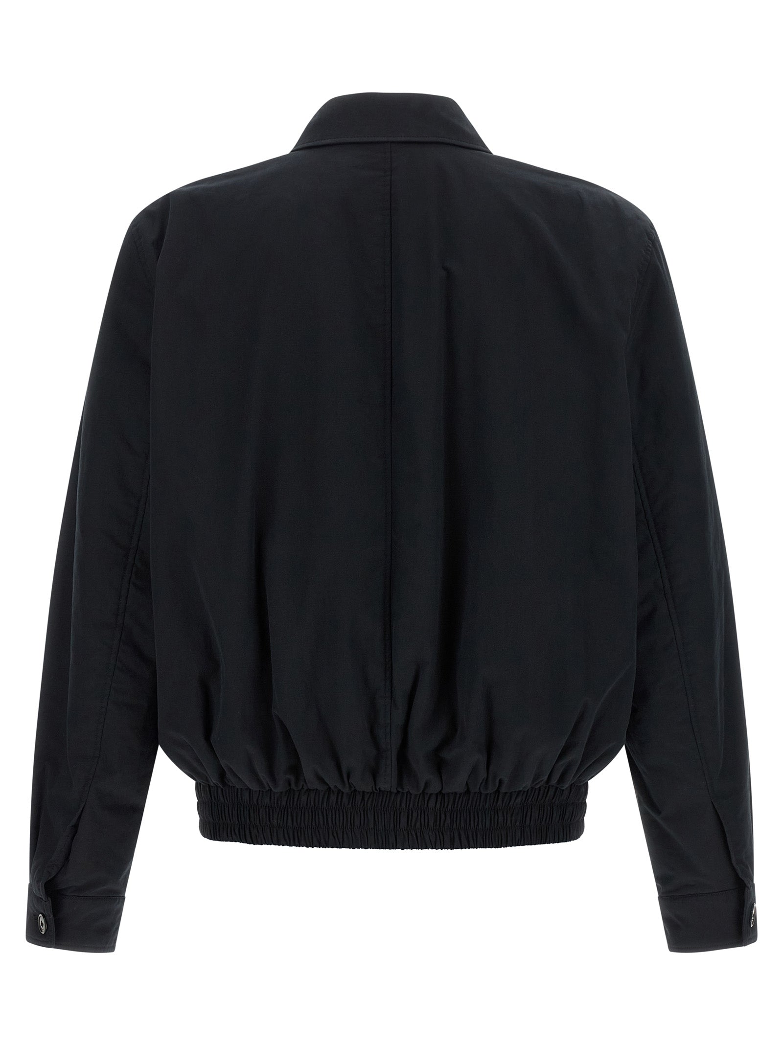 Saint Laurent Black Cotton Shell Jacket