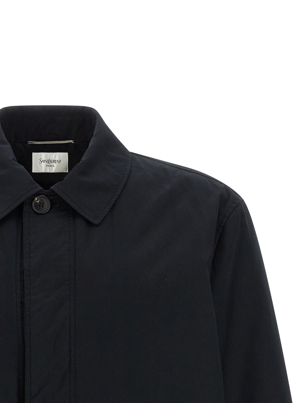 Saint Laurent Black Cotton Shell Jacket