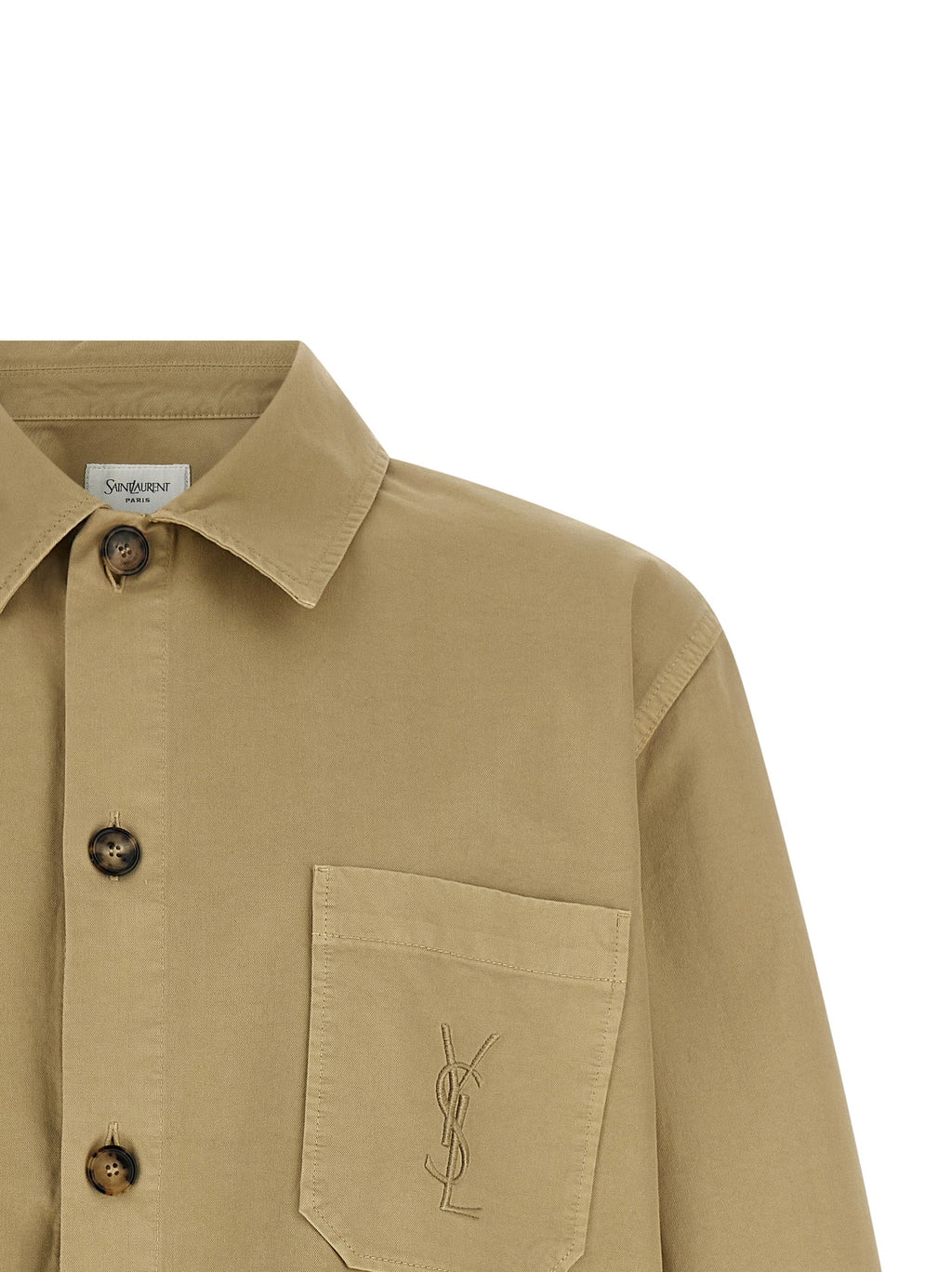 Saint Laurent Beige Cotton Blouse
