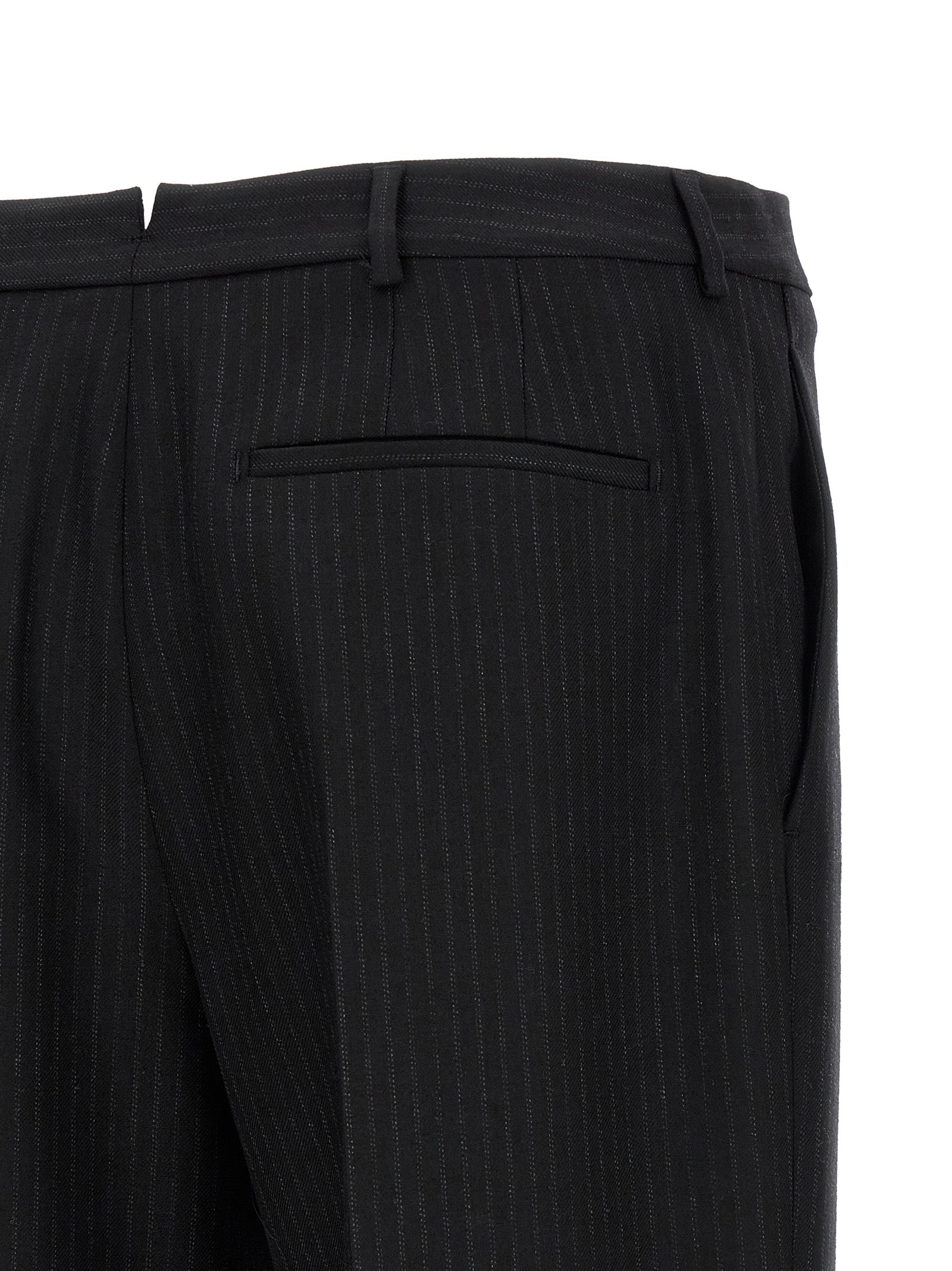 Saint Laurent Black Wool Dress Pants