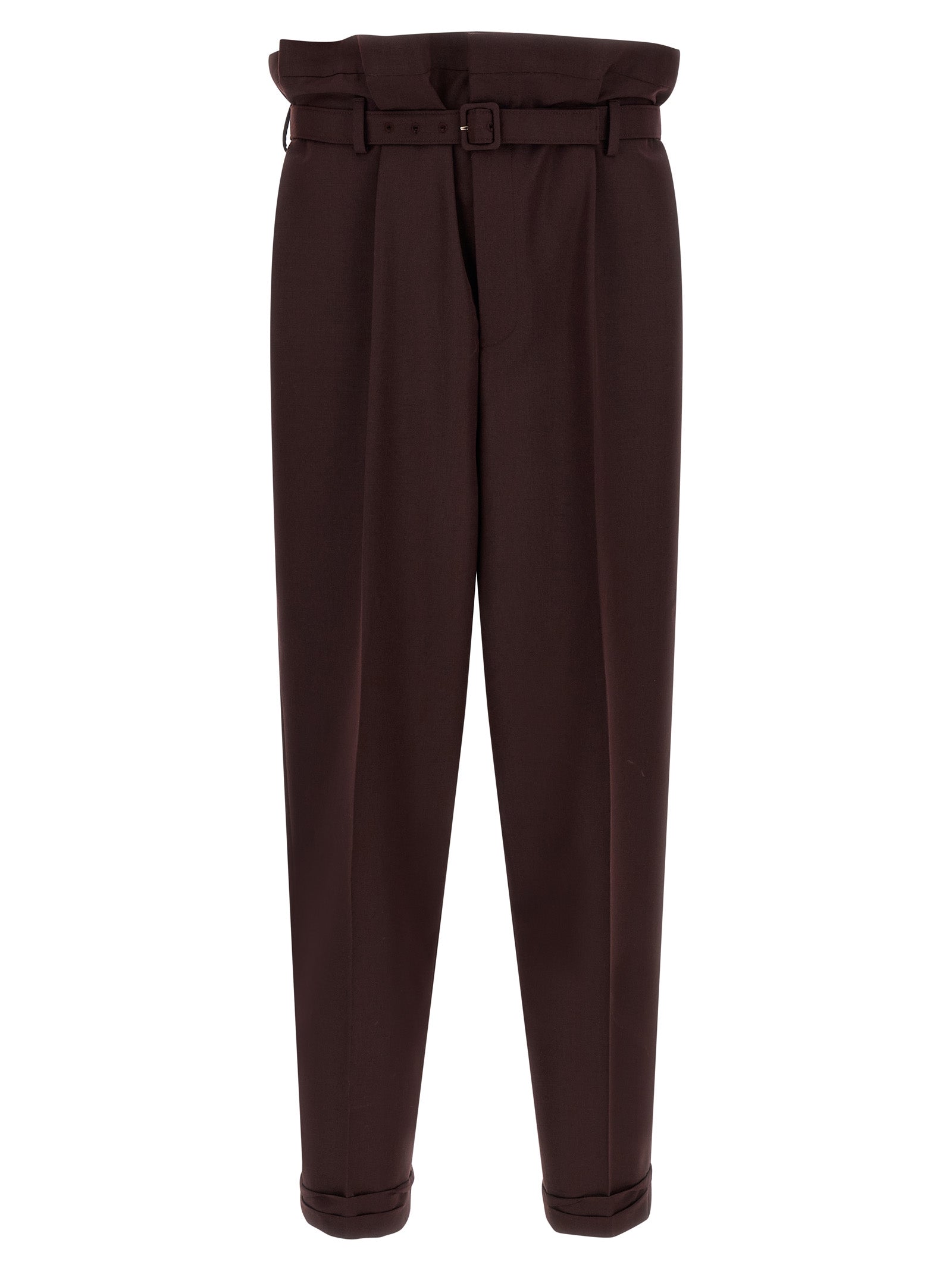 Saint Laurent Purple Wool Casual Pants