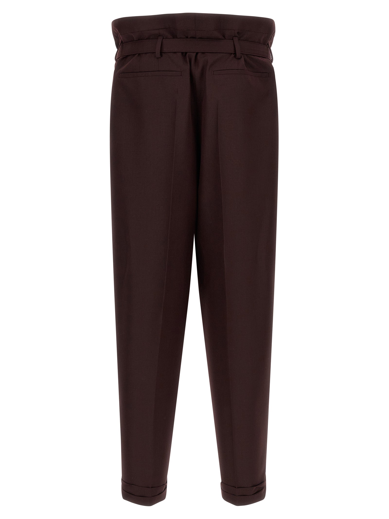 Saint Laurent Purple Wool Casual Pants