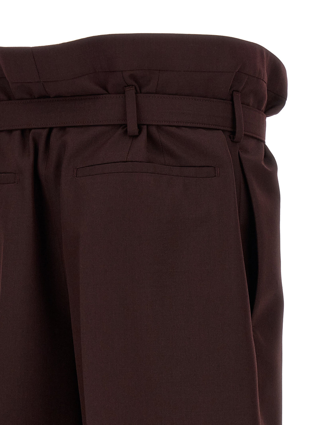 Saint Laurent Purple Wool Casual Pants