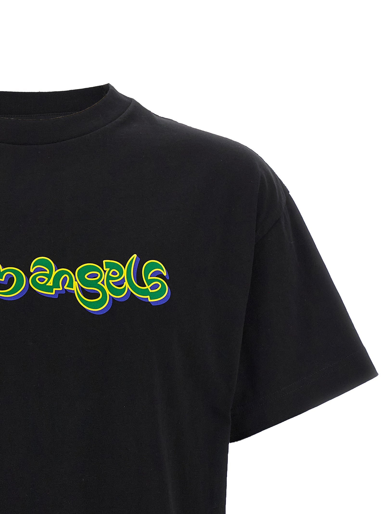Palm Angels Black Cotton T-Shirt