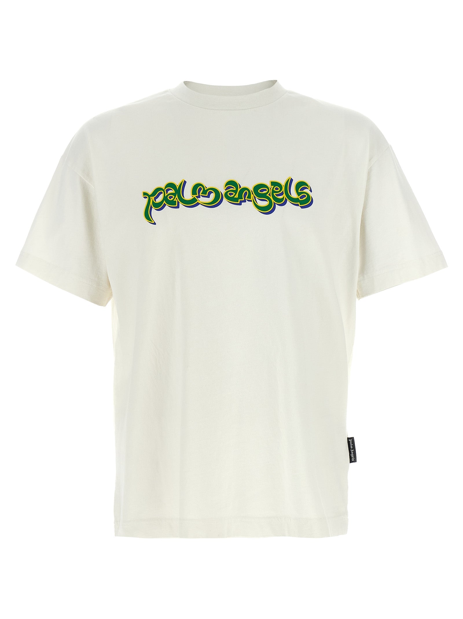Palm Angels White Cotton T-Shirt