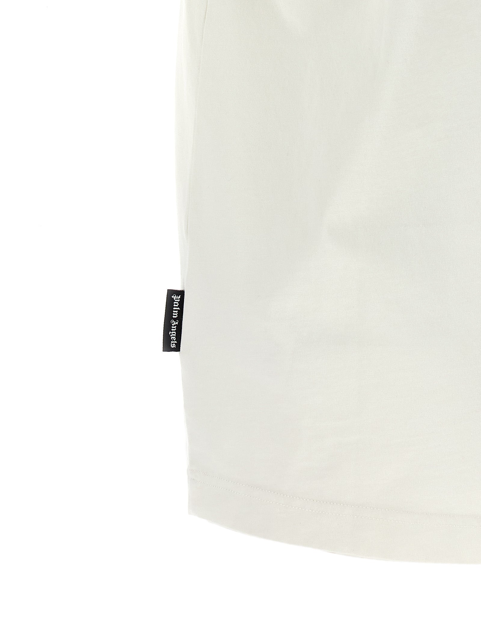 Palm Angels White Cotton T-Shirt