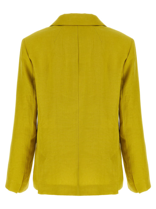 'S Max Mara Bicolor Linen Blazer