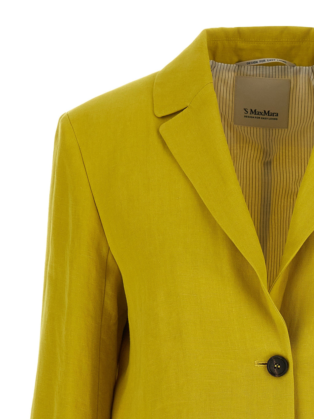 'S Max Mara Bicolor Linen Blazer