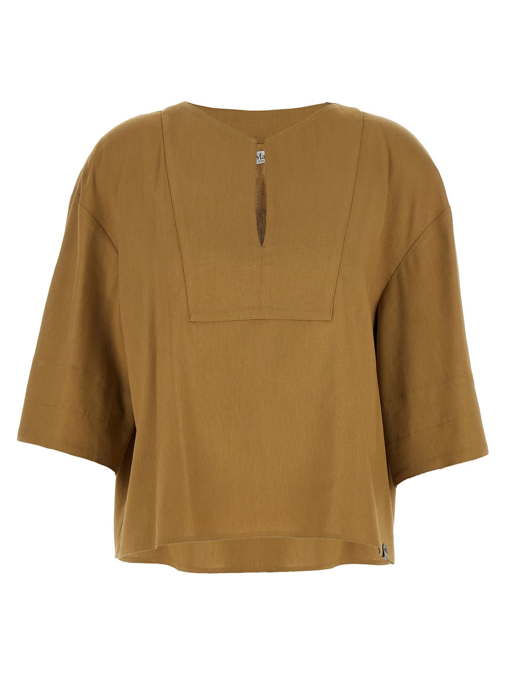 Max Mara Beige Linen Blouse
