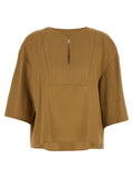 Max Mara Beige Linen Blouse