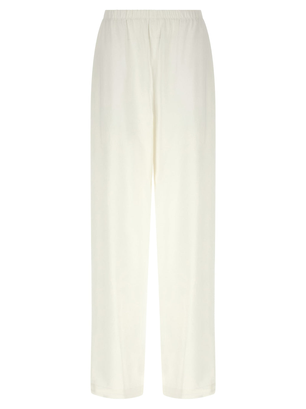 Max Mara White Linen Casual Pants