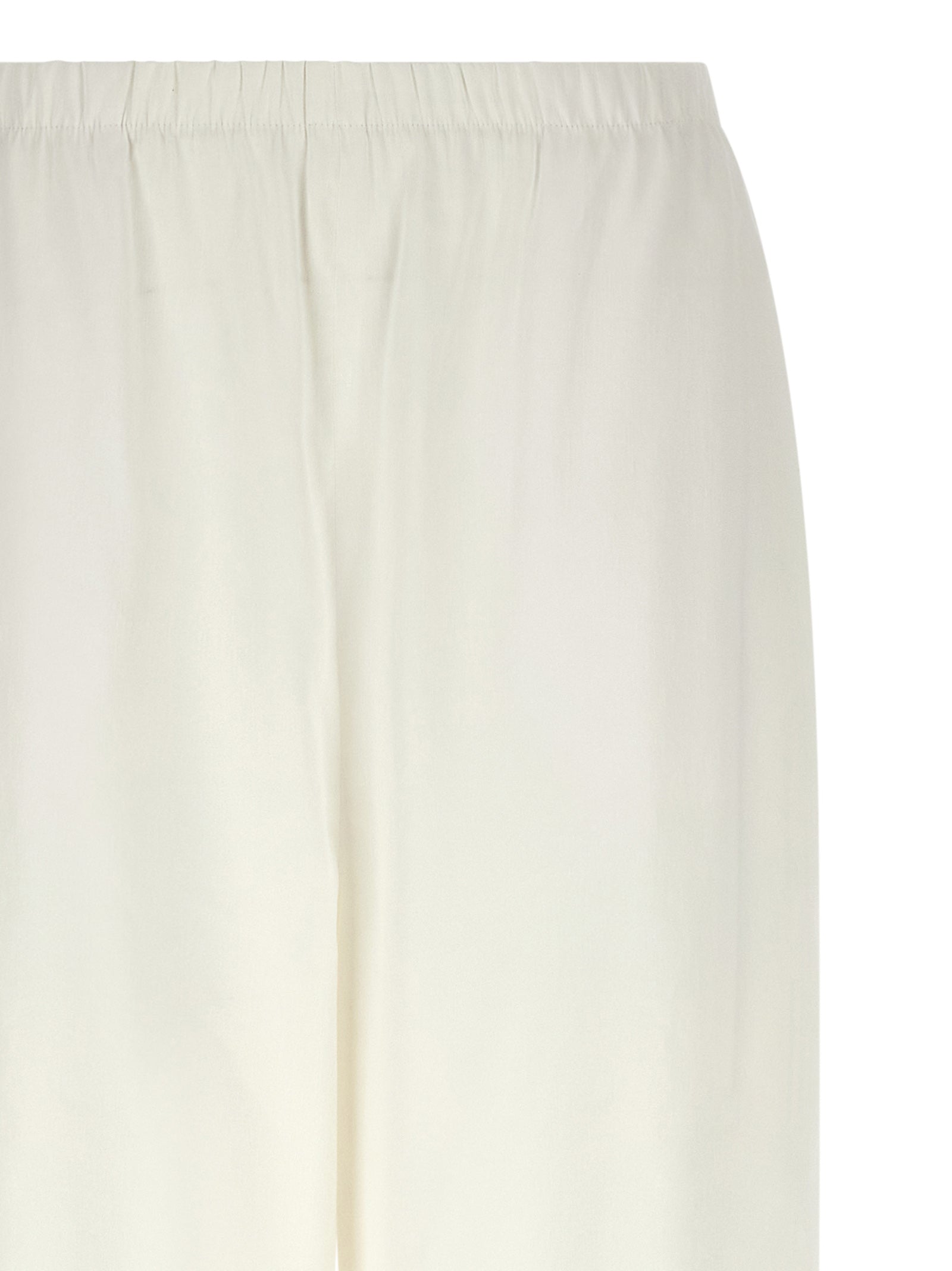 Max Mara White Linen Casual Pants
