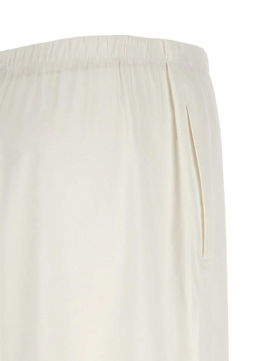 Max Mara White Linen Casual Pants