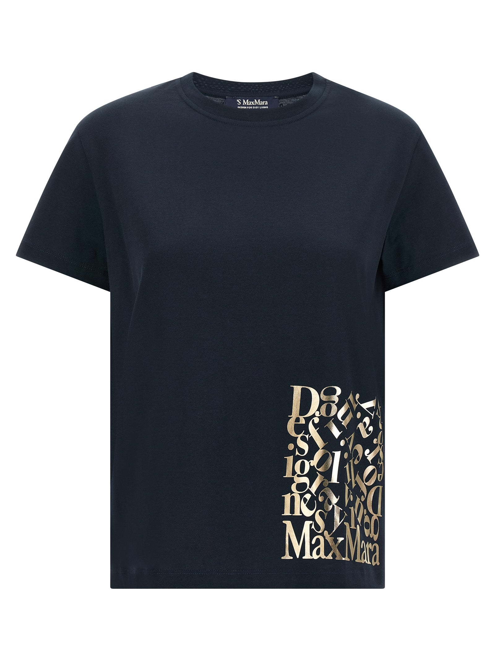 'S Max Mara Blue Cotton T-Shirt