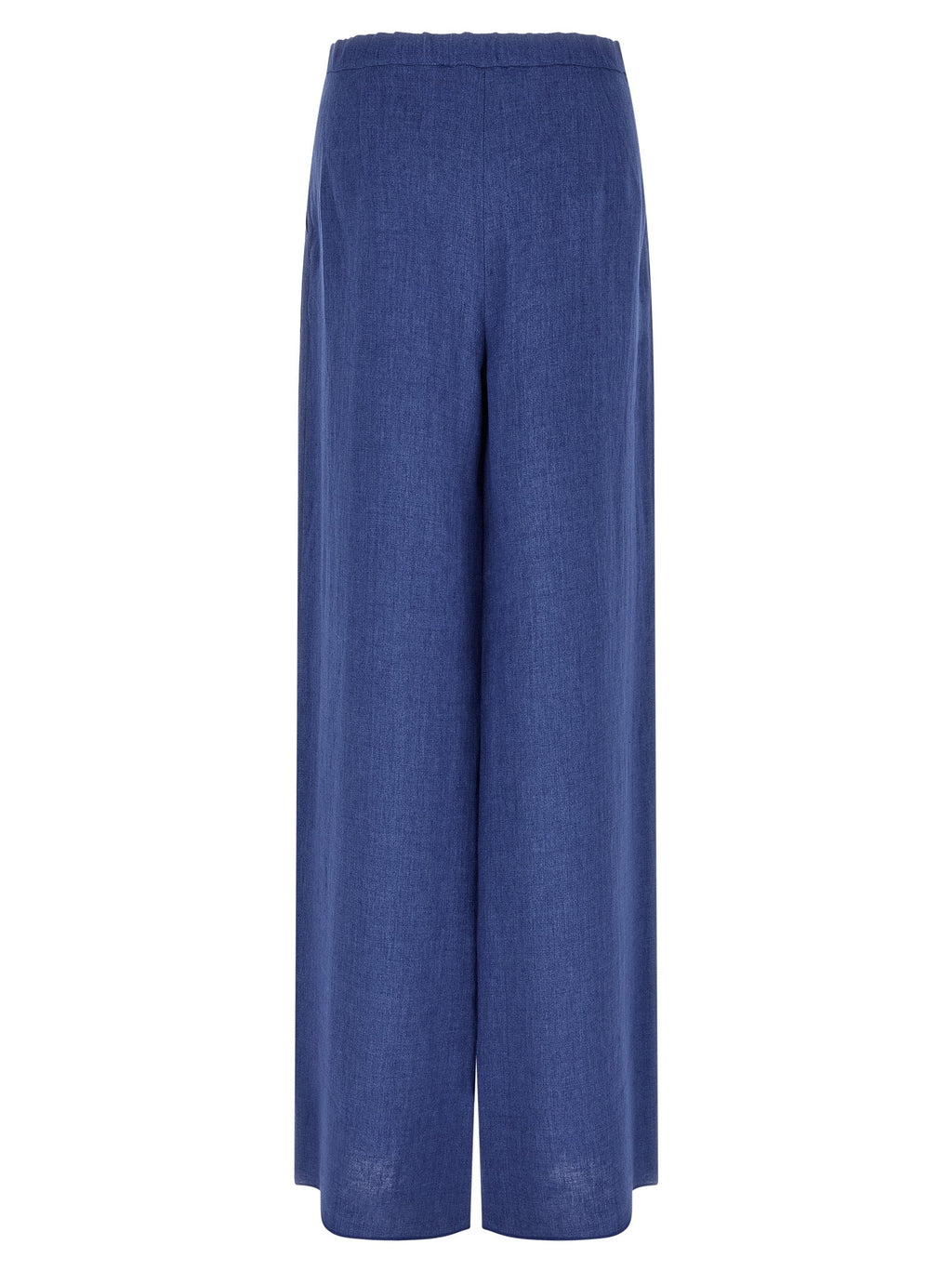 Max Mara Blue Linen Casual Pants