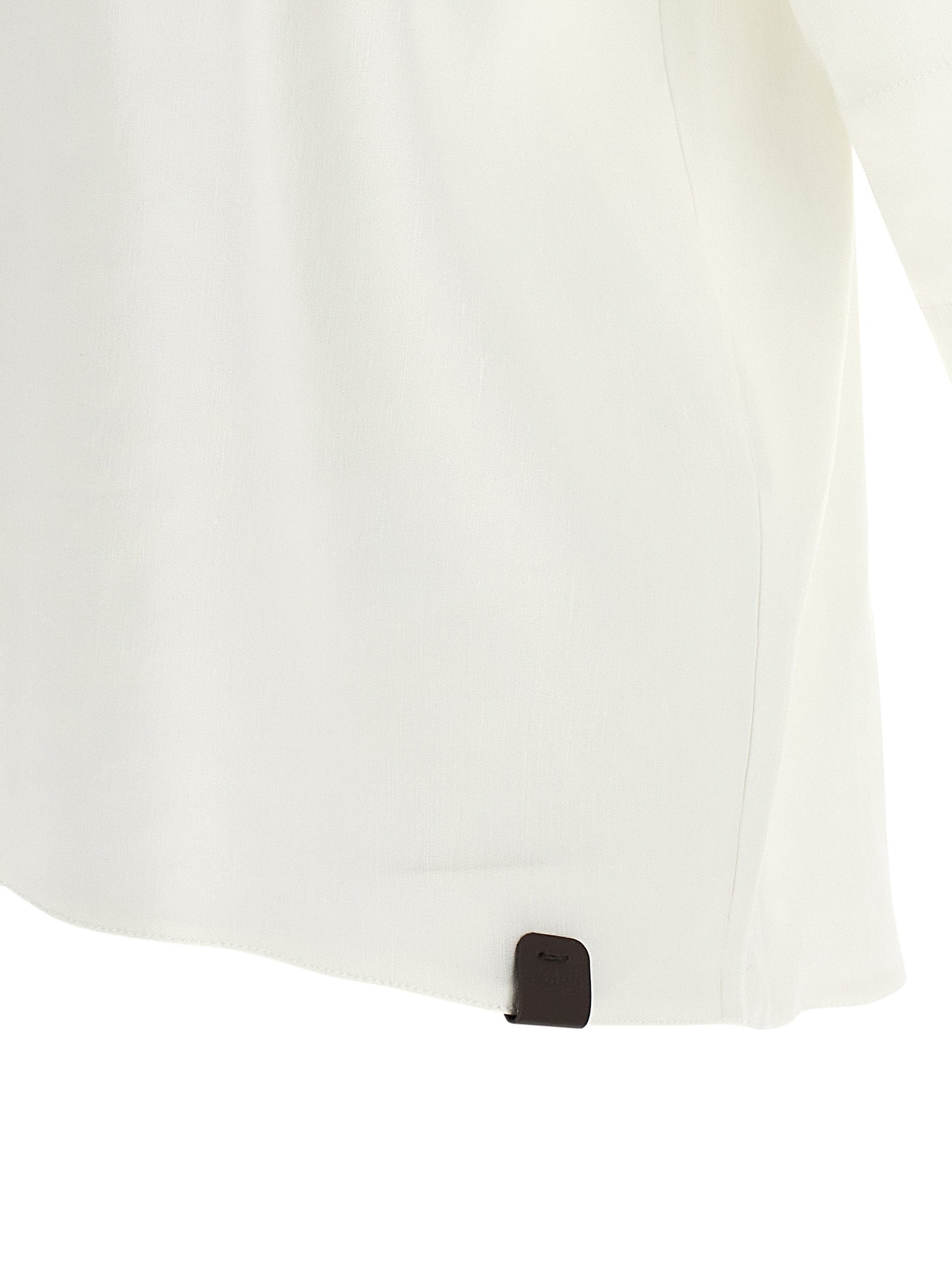 Max Mara White Linen Blouse