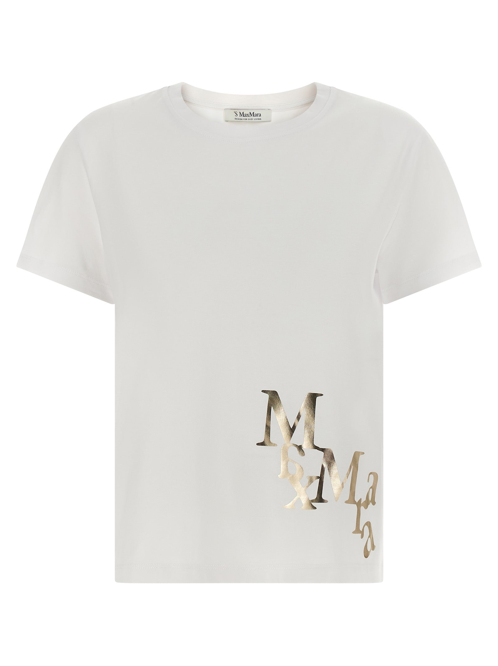 'S Max Mara Gold Cotton T-Shirt