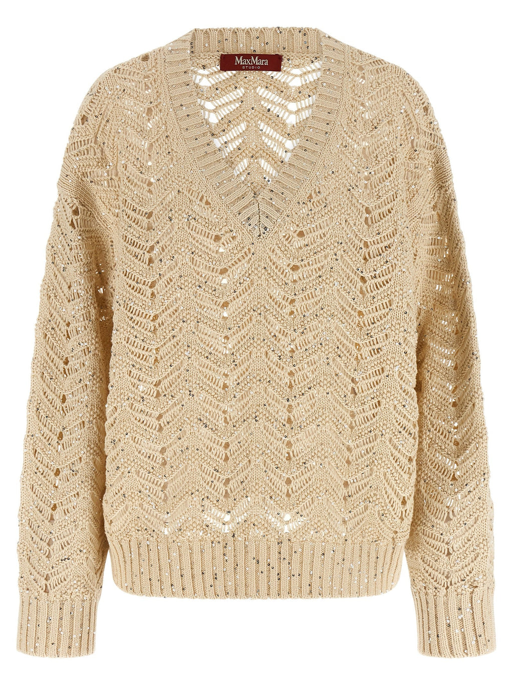 Max Mara Beige Cotton Cardigan