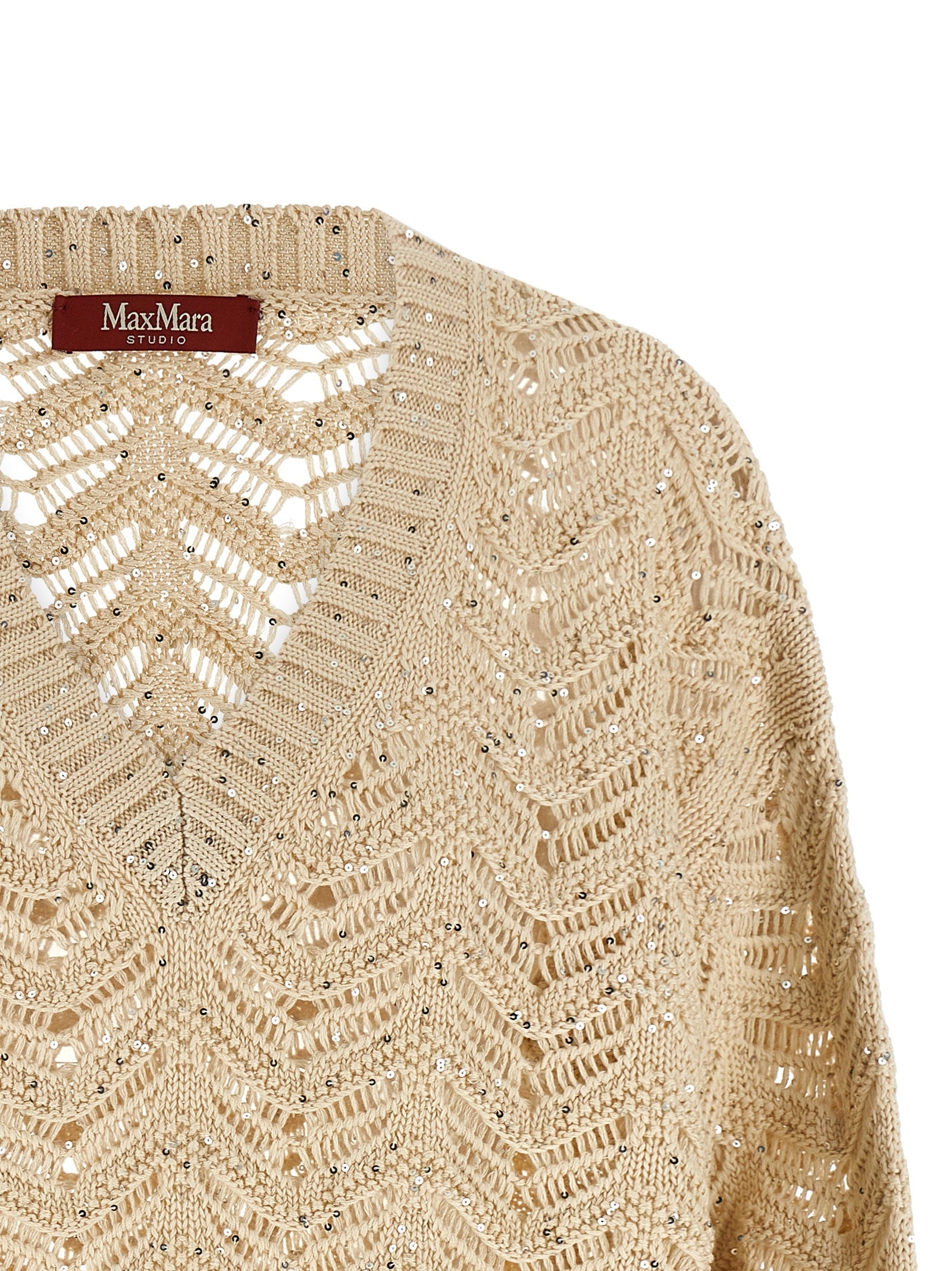Max Mara Beige Cotton Cardigan