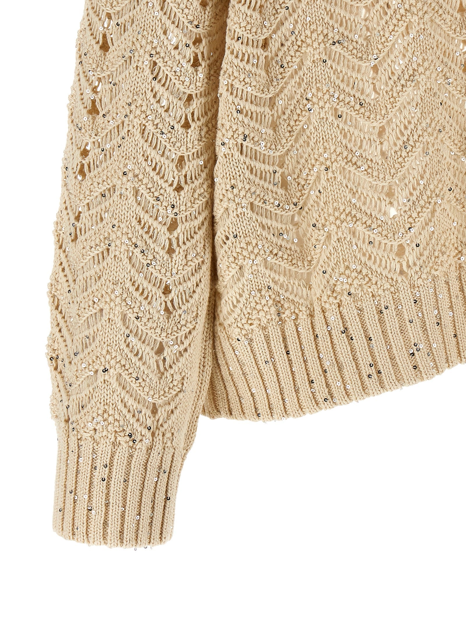 Max Mara Beige Cotton Cardigan