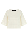 Max Mara White Cotton Cardigan