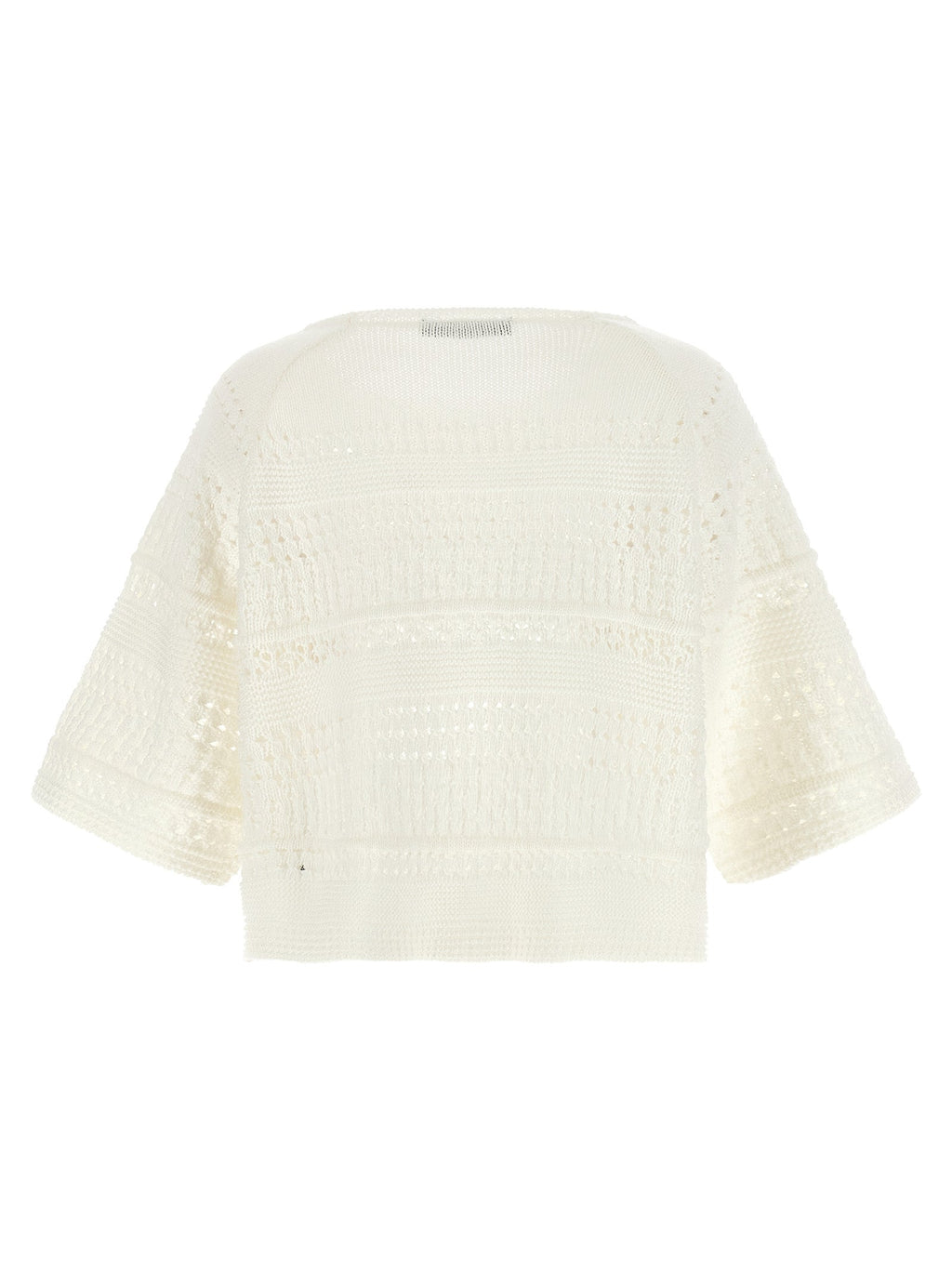 Max Mara White Cotton Cardigan