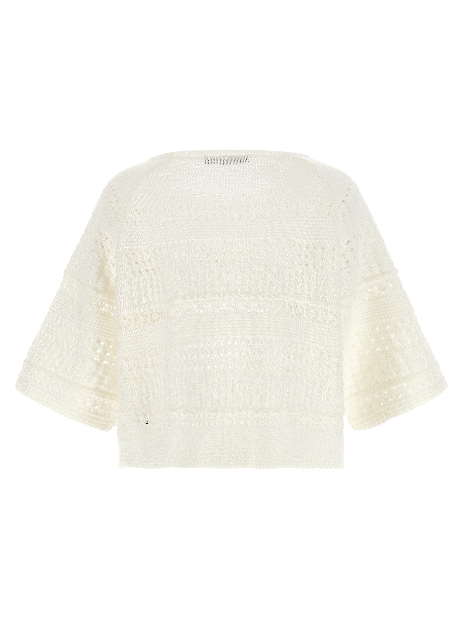 Max Mara White Cotton Cardigan