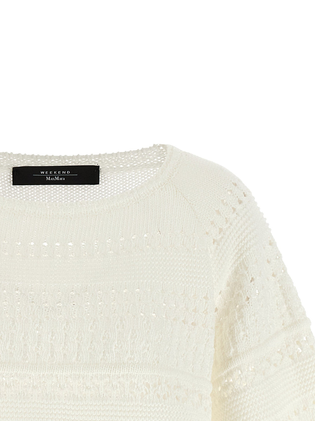 Max Mara White Cotton Cardigan