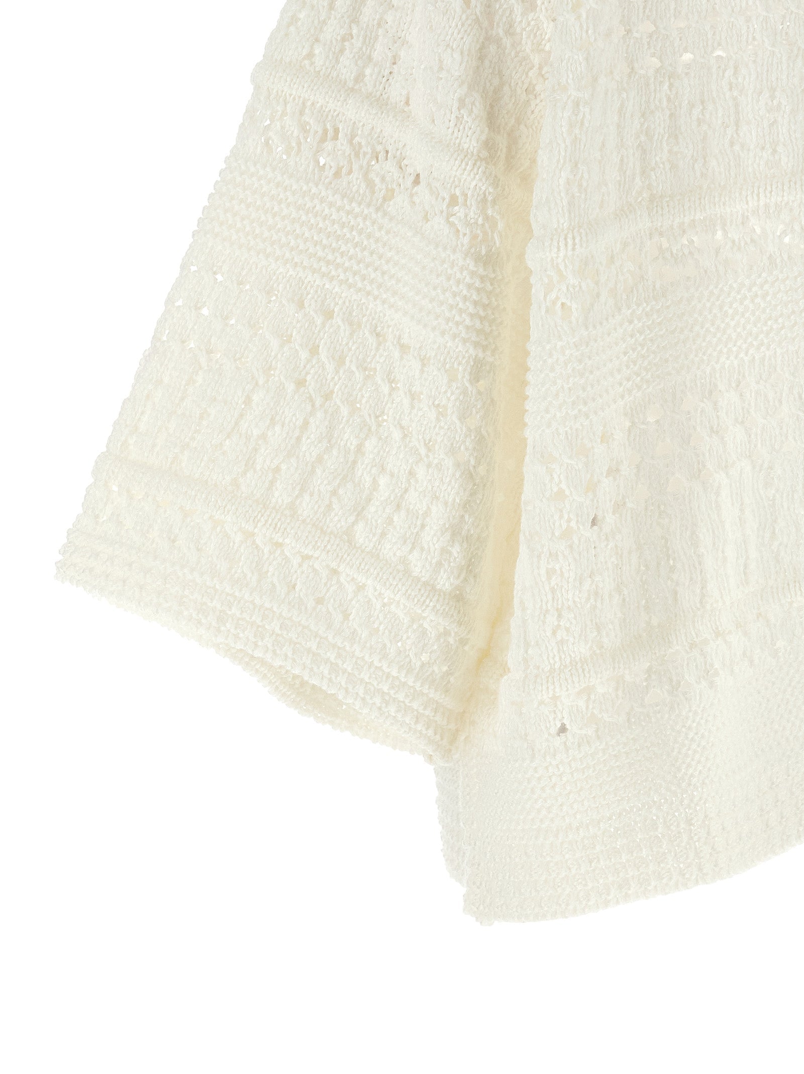 Max Mara White Cotton Cardigan