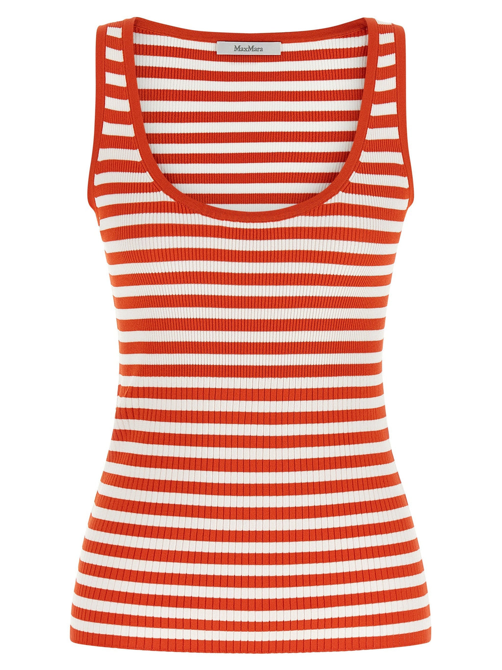 Max Mara Multicolor Viscose Sleeveles T-Shirt