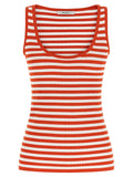 Max Mara Multicolor Viscose Sleeveles T-Shirt