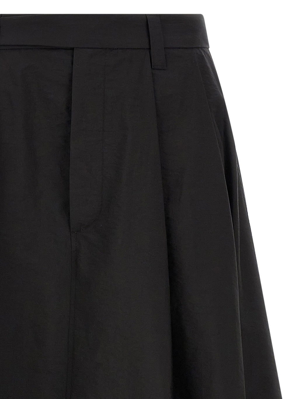 Brunello Cucinelli Black Cotton Midi Skirt