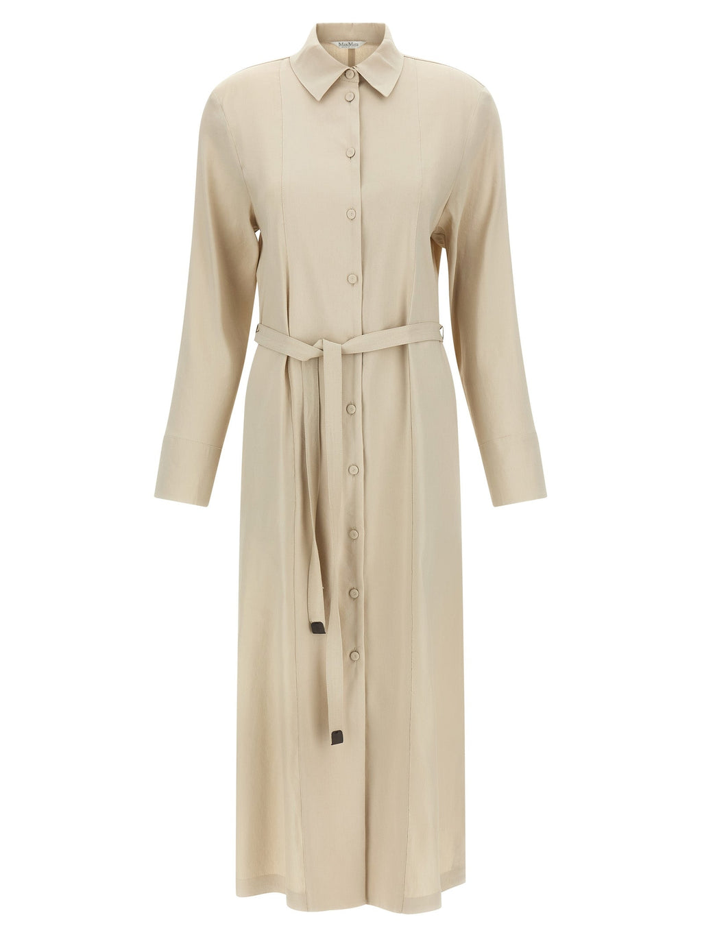 Max Mara Beige Linen Long Dress