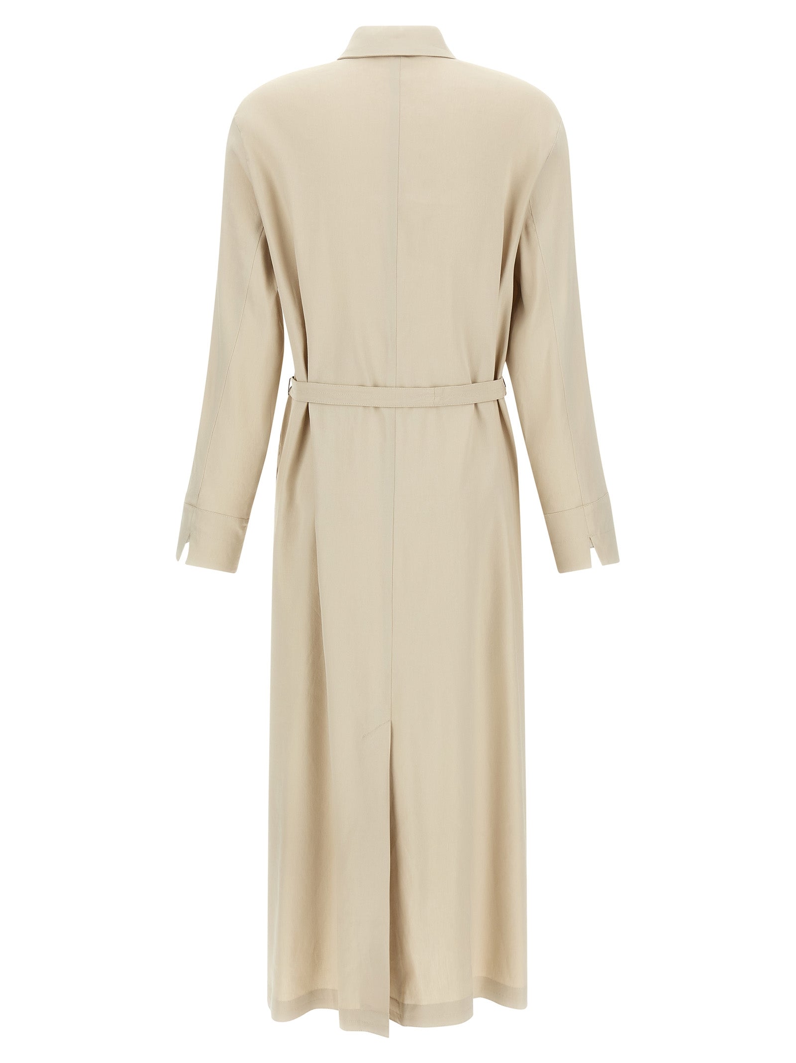Max Mara Beige Linen Long Dress