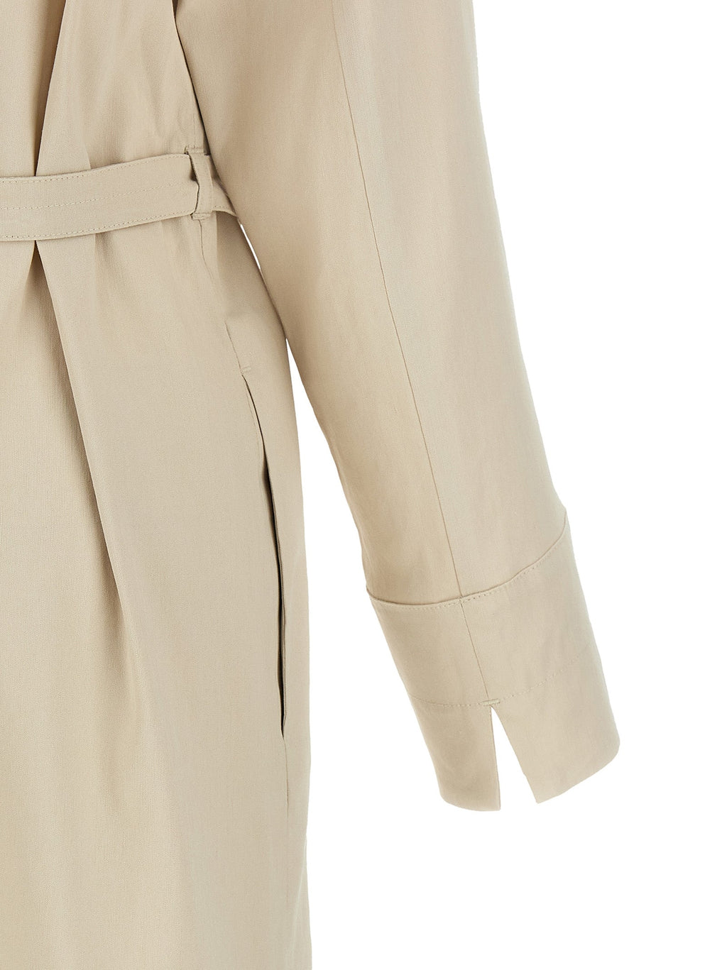 Max Mara Beige Linen Long Dress