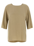 Max Mara Beige Silk Blouse