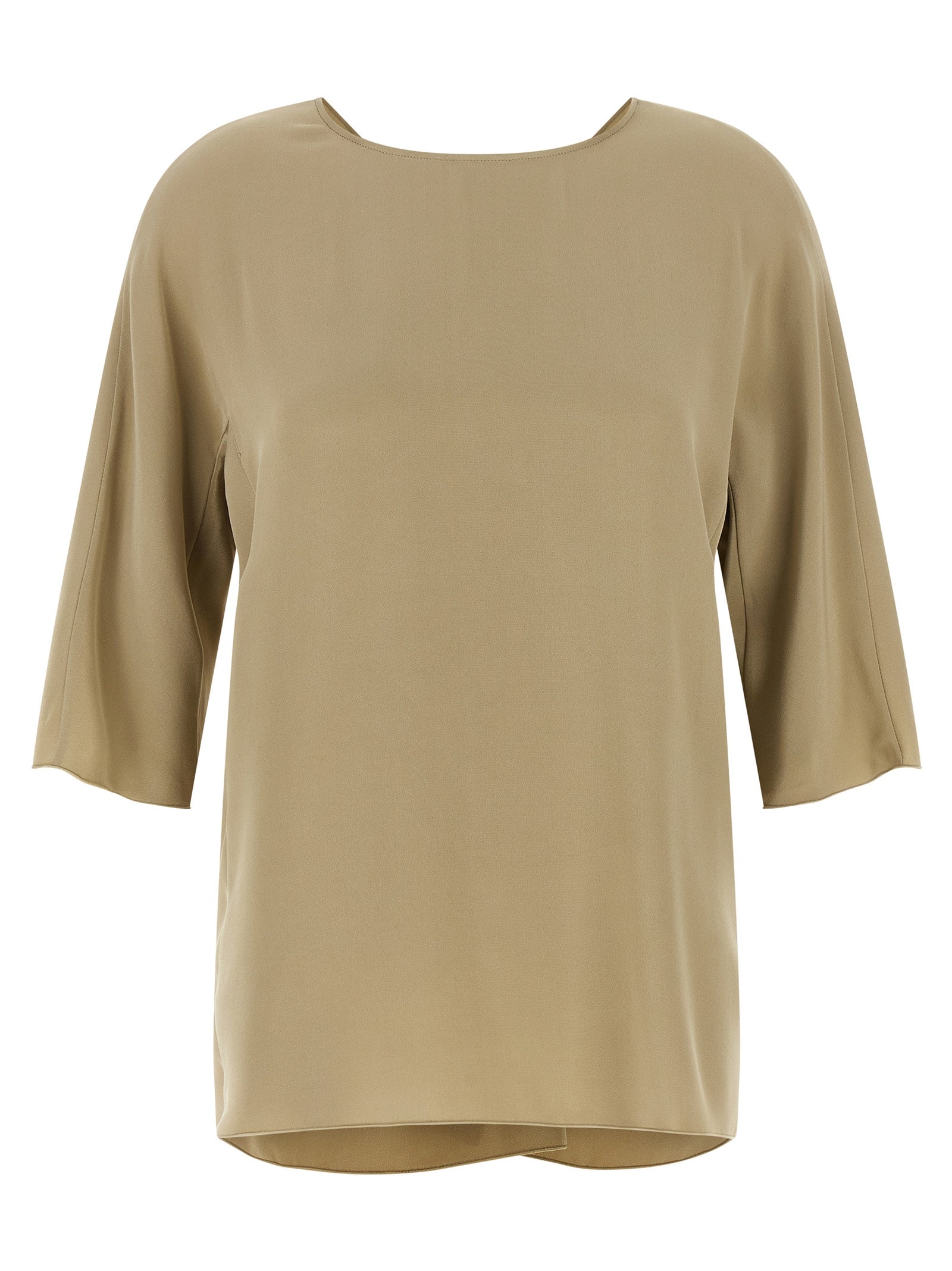 Max Mara Beige Silk Blouse