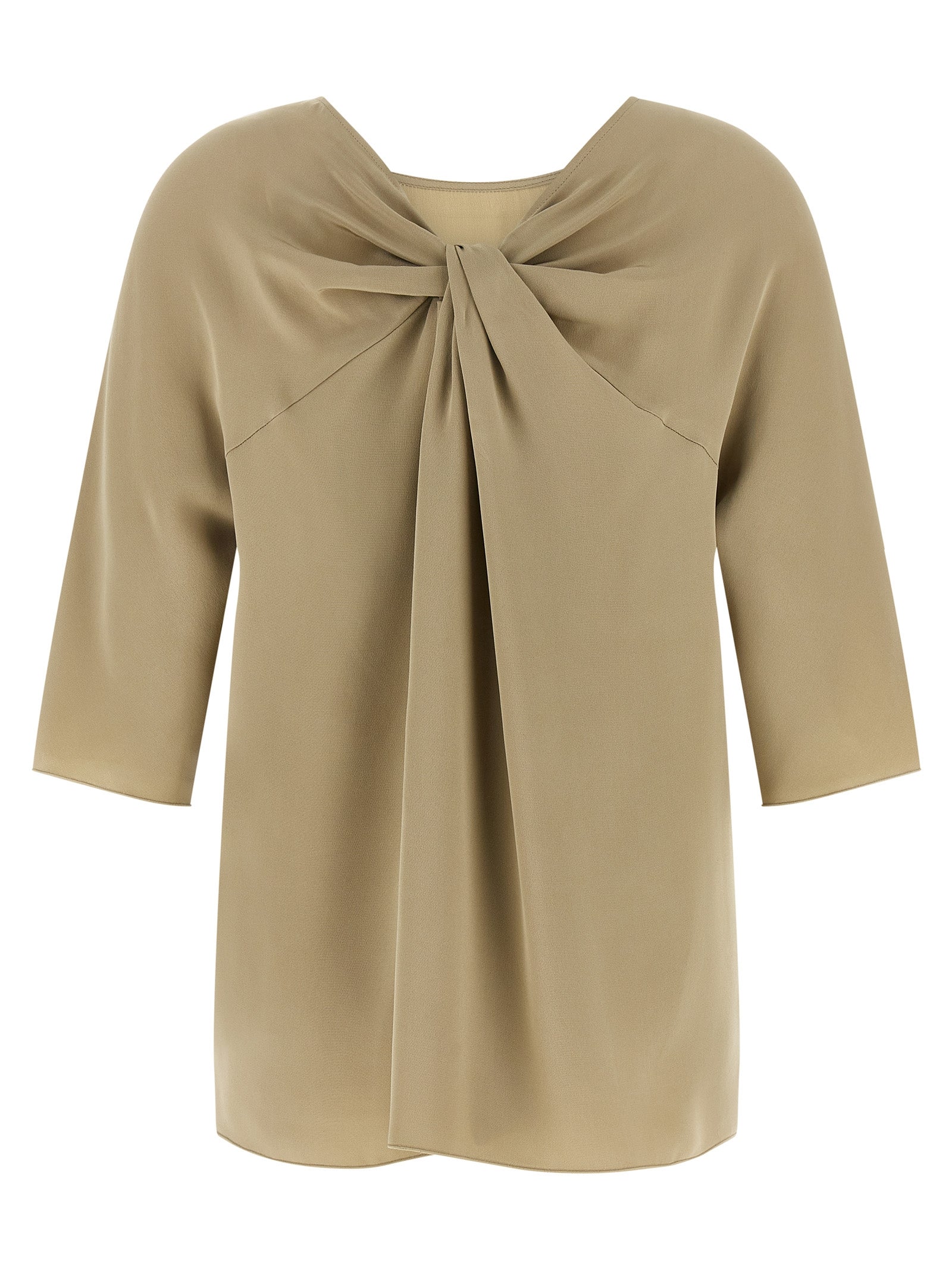 Max Mara Beige Silk Blouse