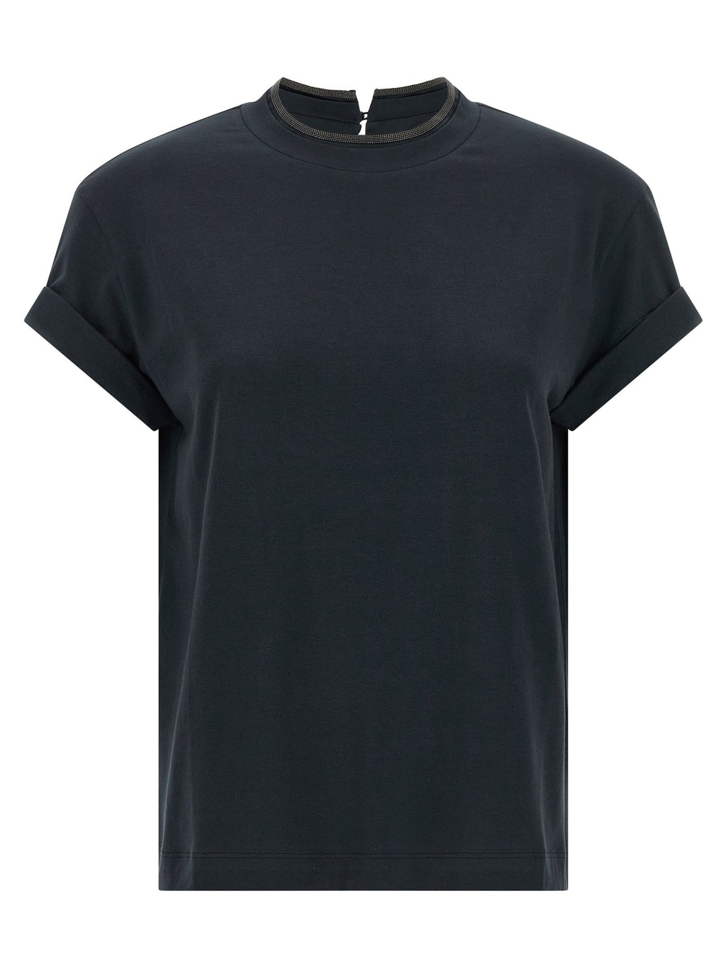 Brunello Cucinelli Blue Cotton T-Shirt
