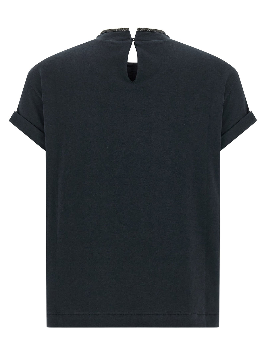 Brunello Cucinelli Blue Cotton T-Shirt