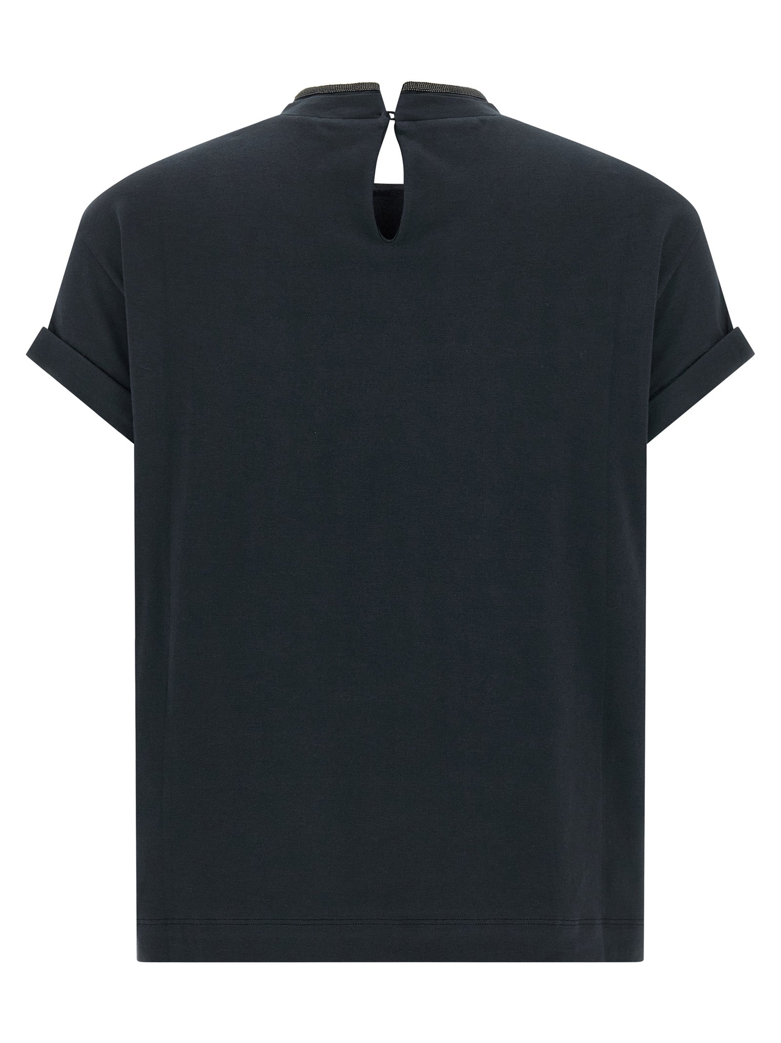 Brunello Cucinelli Blue Cotton T-Shirt