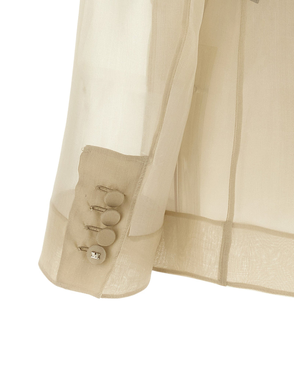 Max Mara Beige Silk Blazer