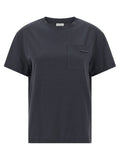 Brunello Cucinelli Blue Cotton T-Shirt