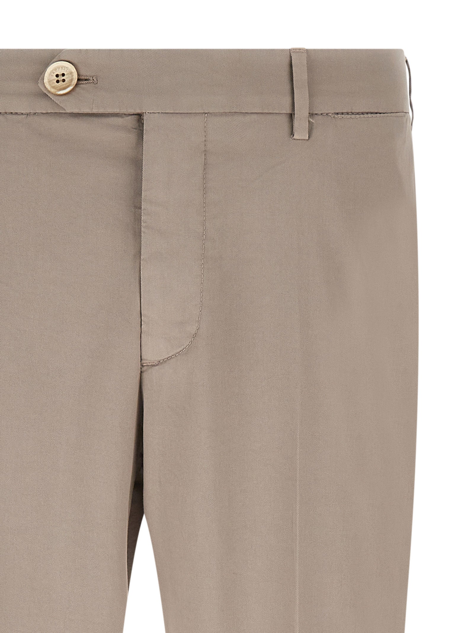 Brunello Cucinelli Beige Cotton Casual Pants