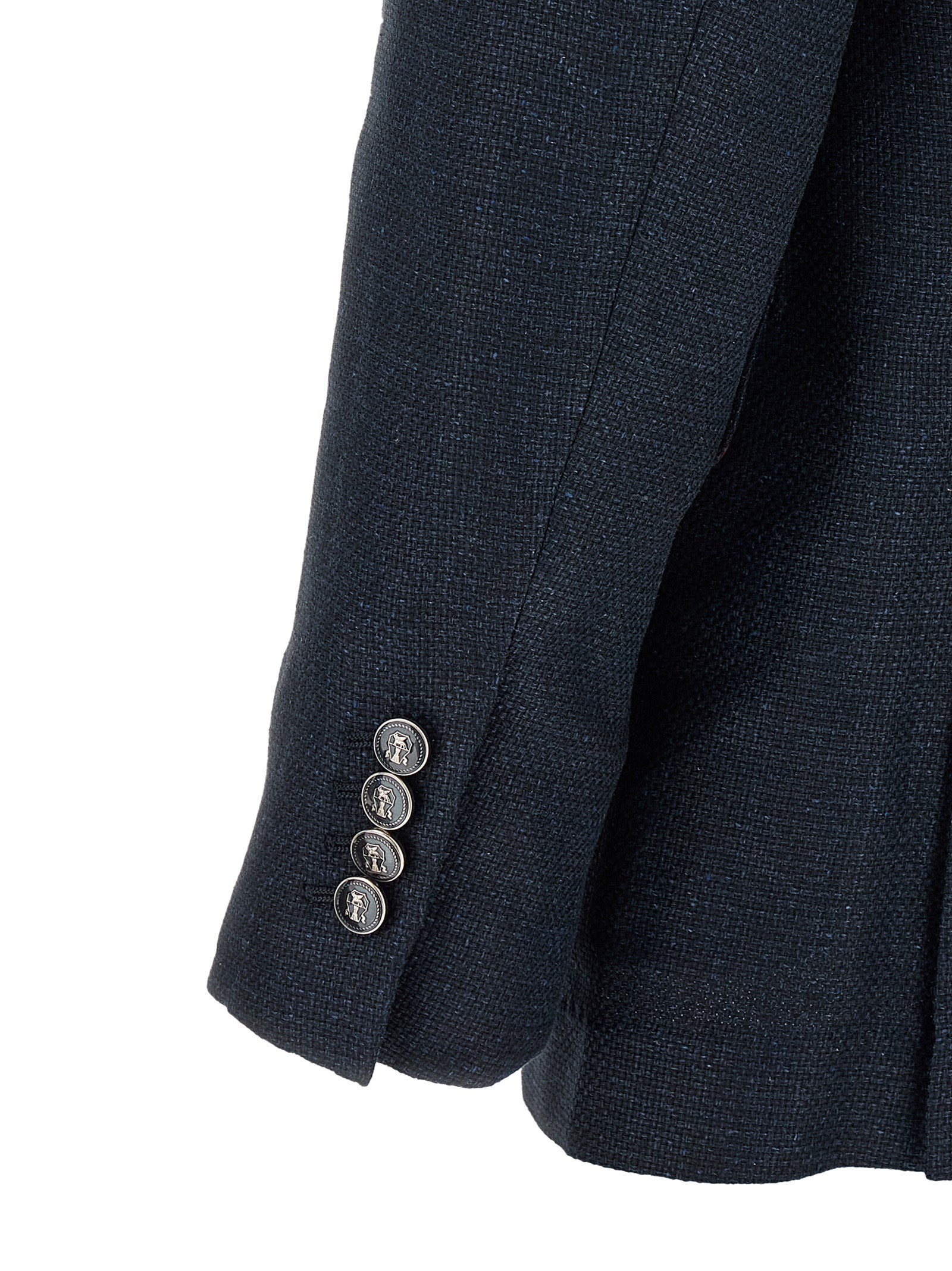 Brunello Cucinelli Blue Silk Two-Piece Suit