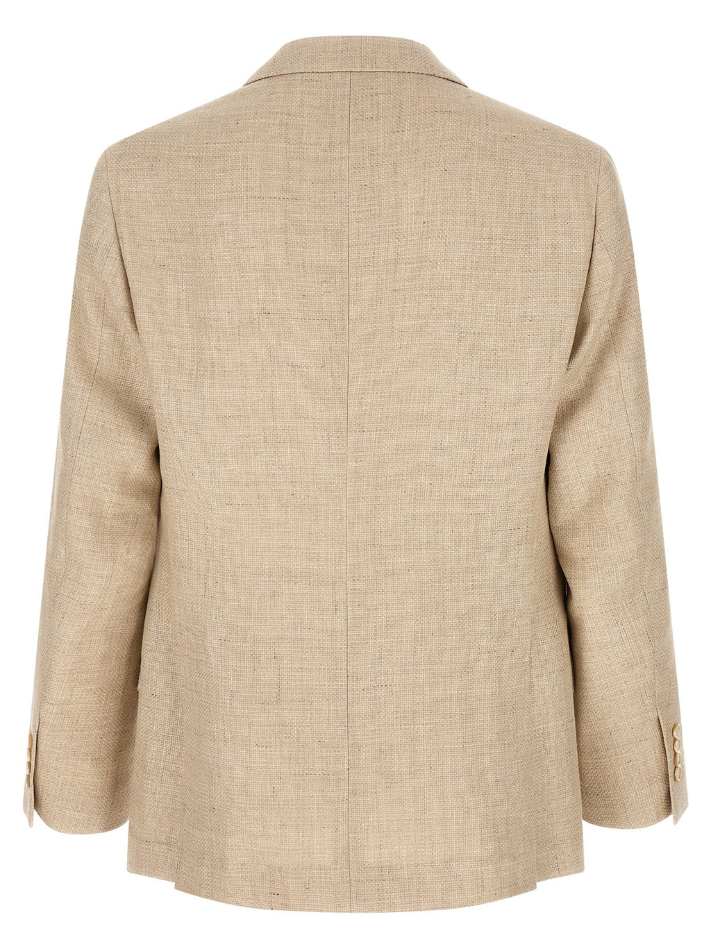Brunello Cucinelli Beige Silk Two-Piece Suit
