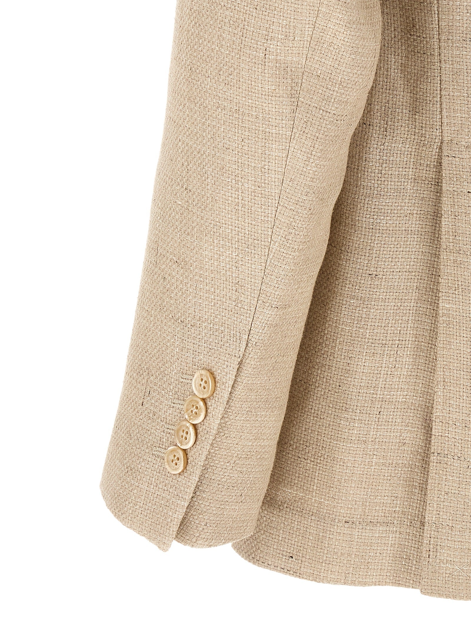 Brunello Cucinelli Beige Silk Two-Piece Suit