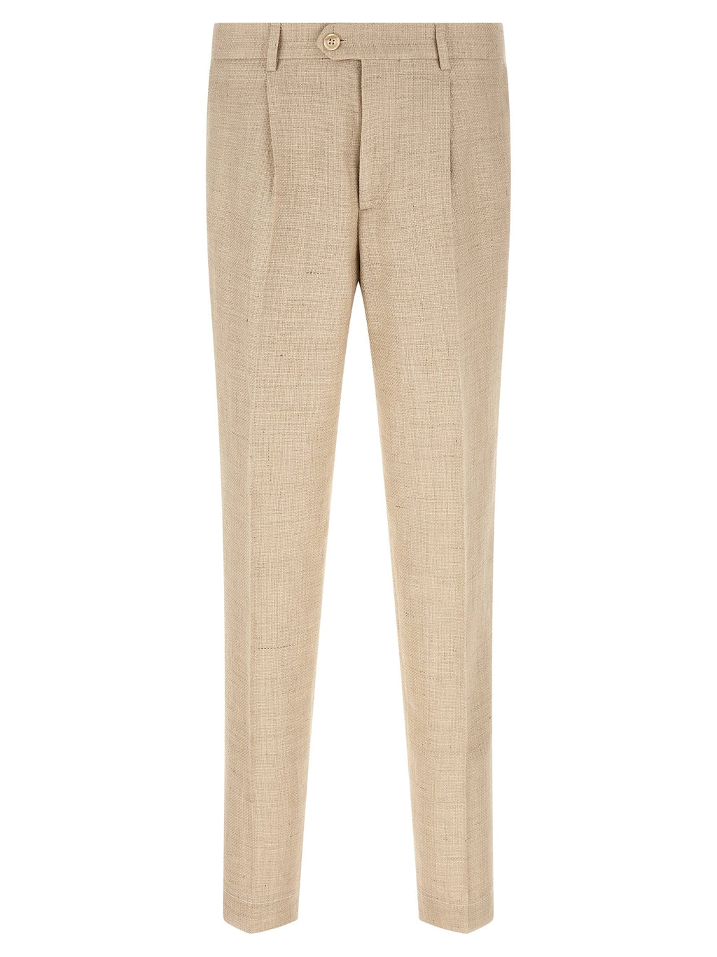 Brunello Cucinelli Beige Silk Two-Piece Suit